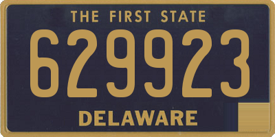 DE license plate 629923