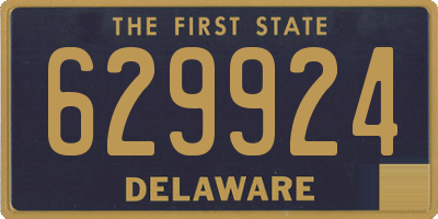 DE license plate 629924