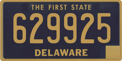 DE license plate 629925