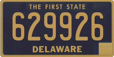 DE license plate 629926