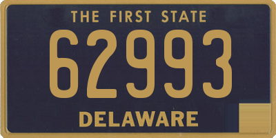 DE license plate 62993