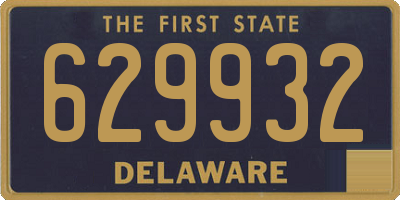 DE license plate 629932