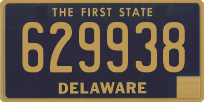 DE license plate 629938