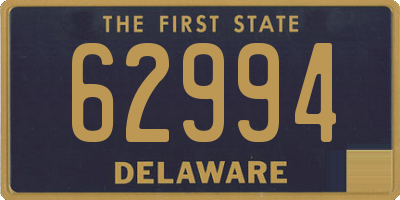DE license plate 62994