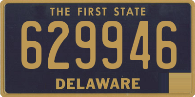 DE license plate 629946