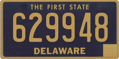 DE license plate 629948