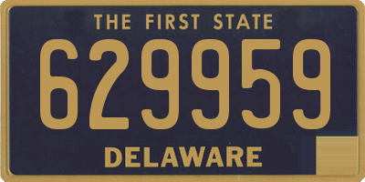 DE license plate 629959