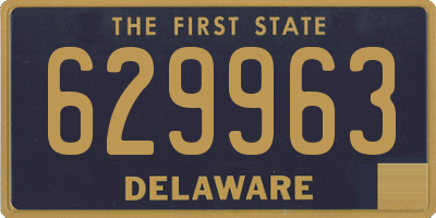 DE license plate 629963