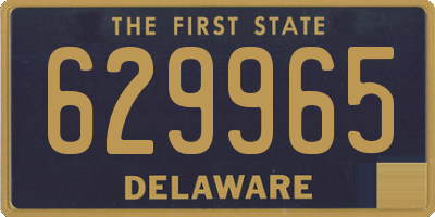 DE license plate 629965
