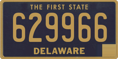 DE license plate 629966