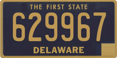 DE license plate 629967