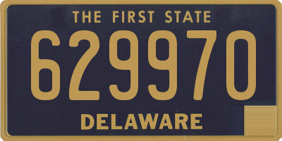 DE license plate 629970