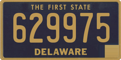 DE license plate 629975