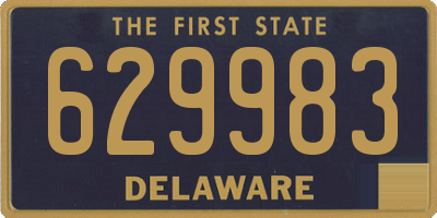 DE license plate 629983
