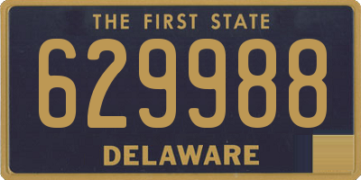 DE license plate 629988