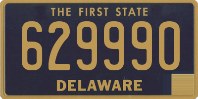 DE license plate 629990