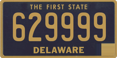 DE license plate 629999
