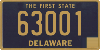 DE license plate 63001