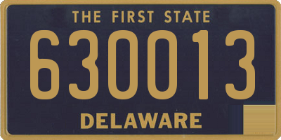 DE license plate 630013