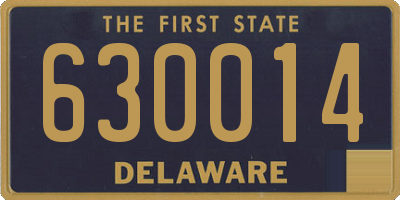 DE license plate 630014
