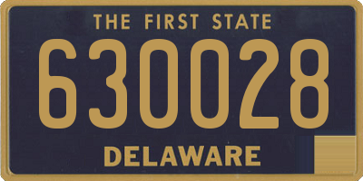DE license plate 630028