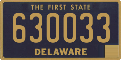 DE license plate 630033