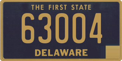 DE license plate 63004