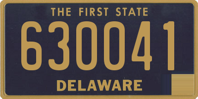 DE license plate 630041