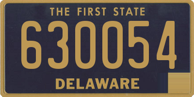 DE license plate 630054