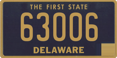 DE license plate 63006