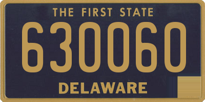 DE license plate 630060