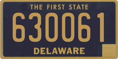 DE license plate 630061