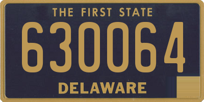 DE license plate 630064