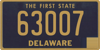 DE license plate 63007