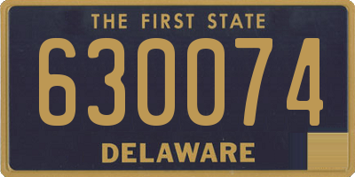 DE license plate 630074