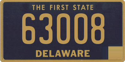 DE license plate 63008