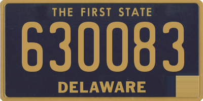 DE license plate 630083