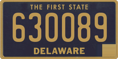 DE license plate 630089