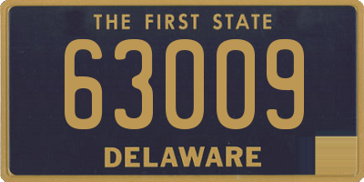 DE license plate 63009