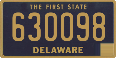 DE license plate 630098