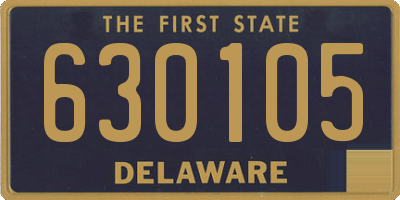 DE license plate 630105