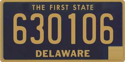 DE license plate 630106