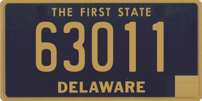 DE license plate 63011