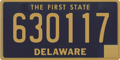 DE license plate 630117