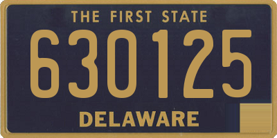 DE license plate 630125