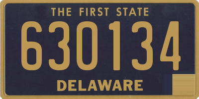 DE license plate 630134