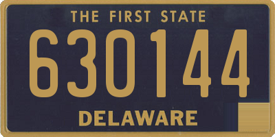 DE license plate 630144