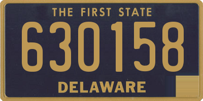 DE license plate 630158