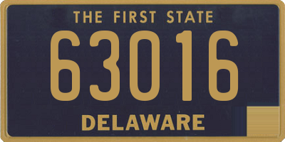 DE license plate 63016