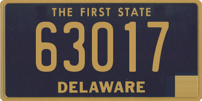 DE license plate 63017